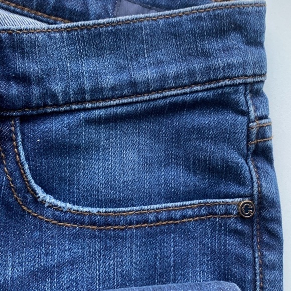 C. Wonder Women’s Mid Rise Distressed Skinny Jeans Dark Wash Blue Size 29 NWOT - Picture 5 of 9